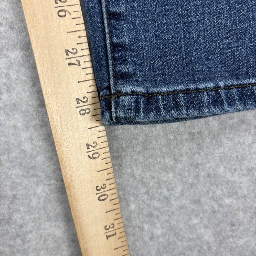 KanCan Trisha Classic Flare Jeans Womens 5 Blue Straight Leg Mid Rise Stretch - Picture 7 of 9